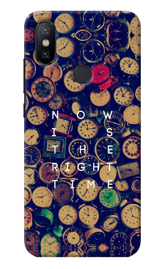 Now is the Right Time Quote Mi A2 Back Cover