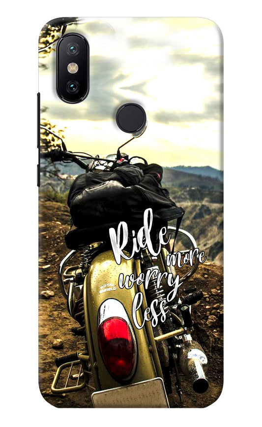 Ride More Worry Less Mi A2 Back Cover