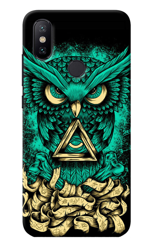 Green Owl Mi A2 Back Cover