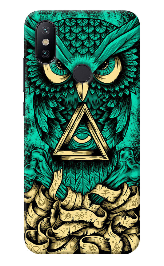 Green Owl Mi A2 Back Cover