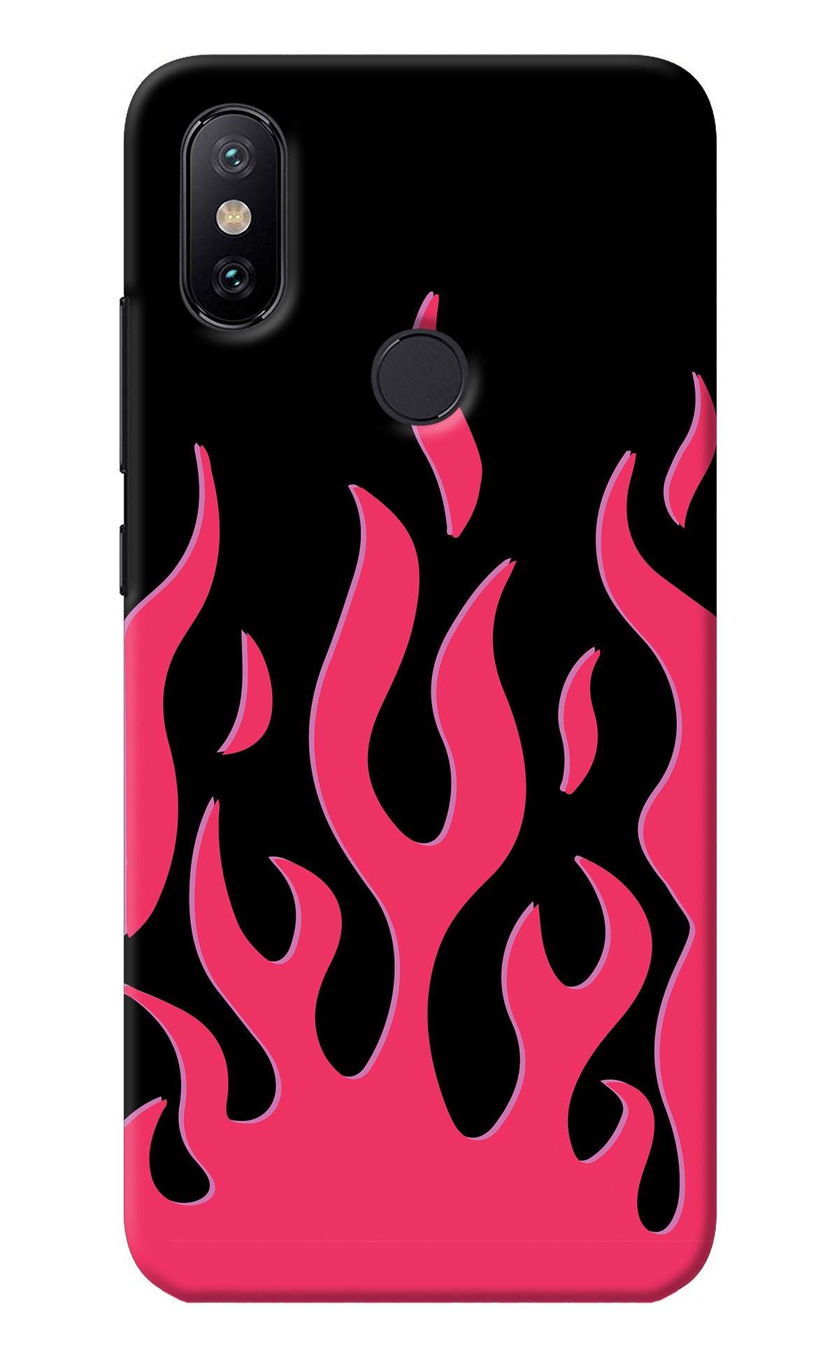 Fire Flames Mi A2 Back Cover