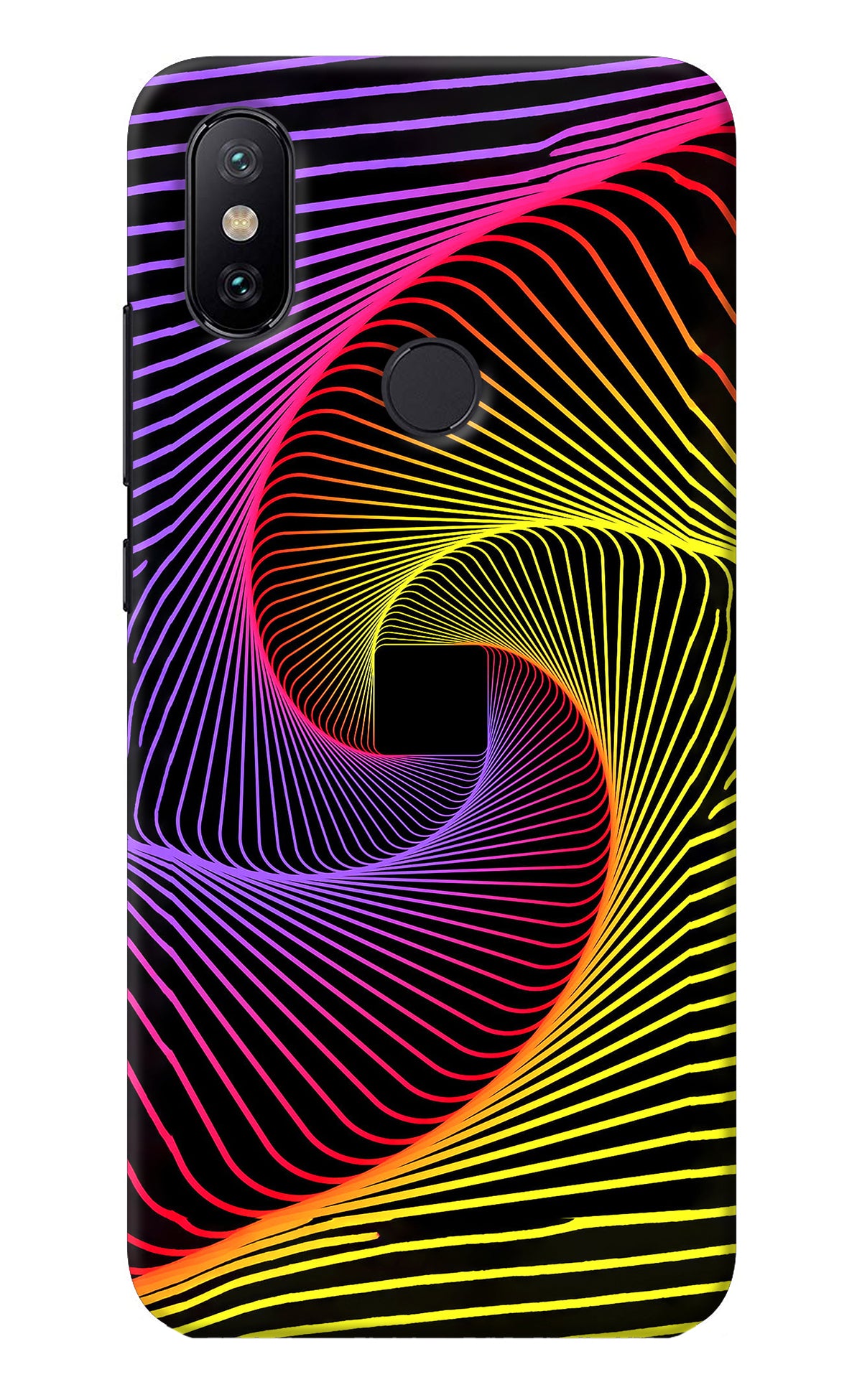 Colorful Strings Mi A2 Back Cover