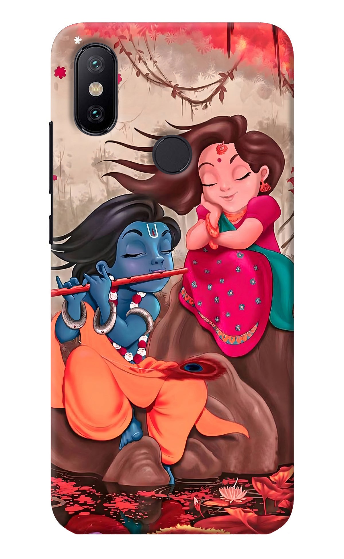 Radhe Krishna Mi A2 Back Cover