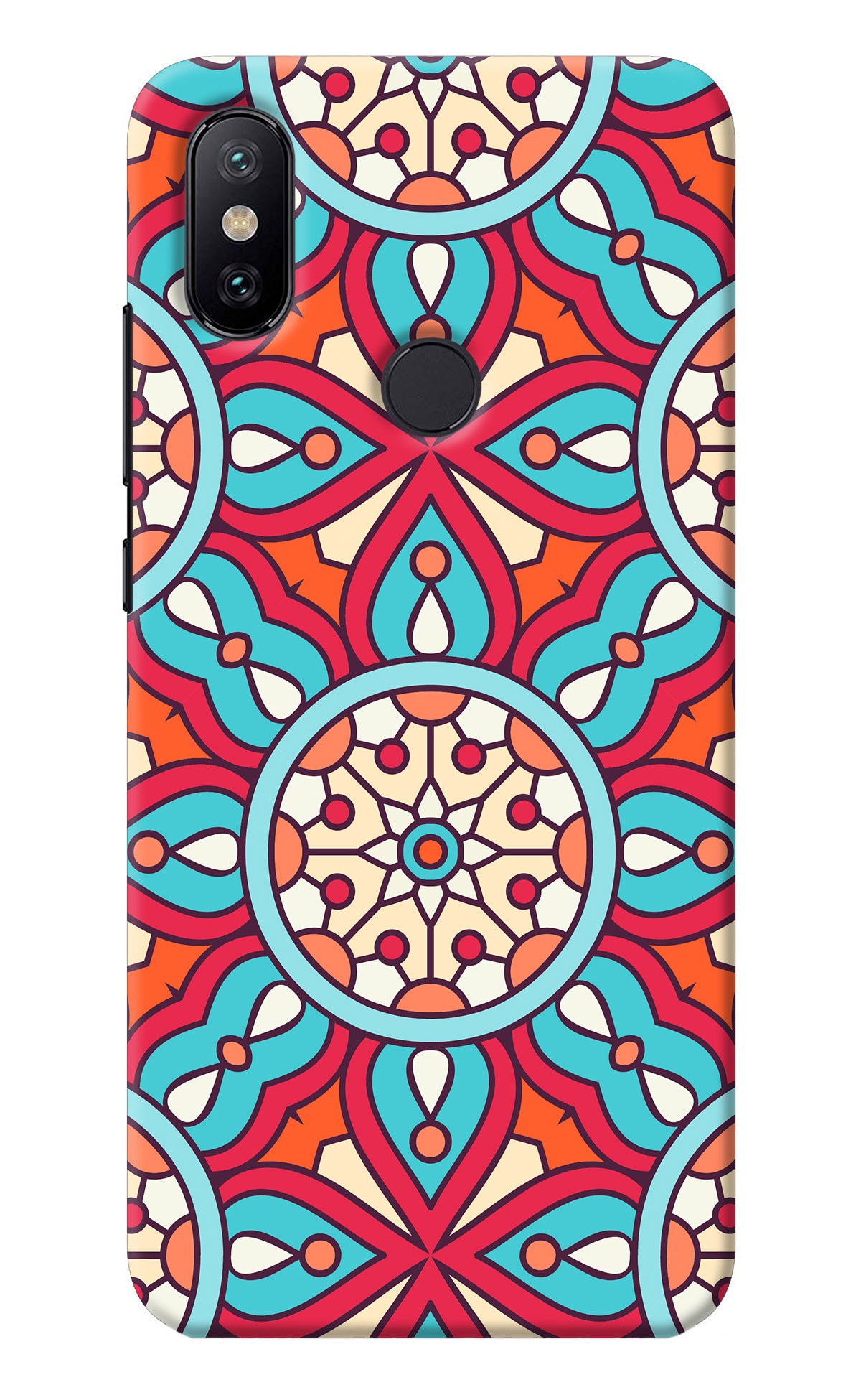 Mandala Geometric Mi A2 Back Cover