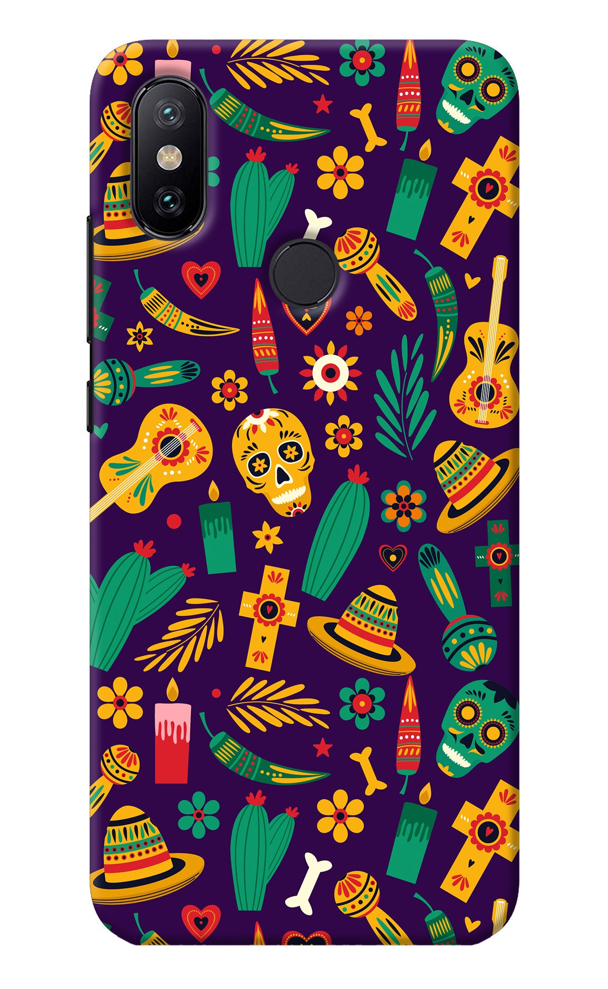 Mexican Artwork Mi A2 Back Cover