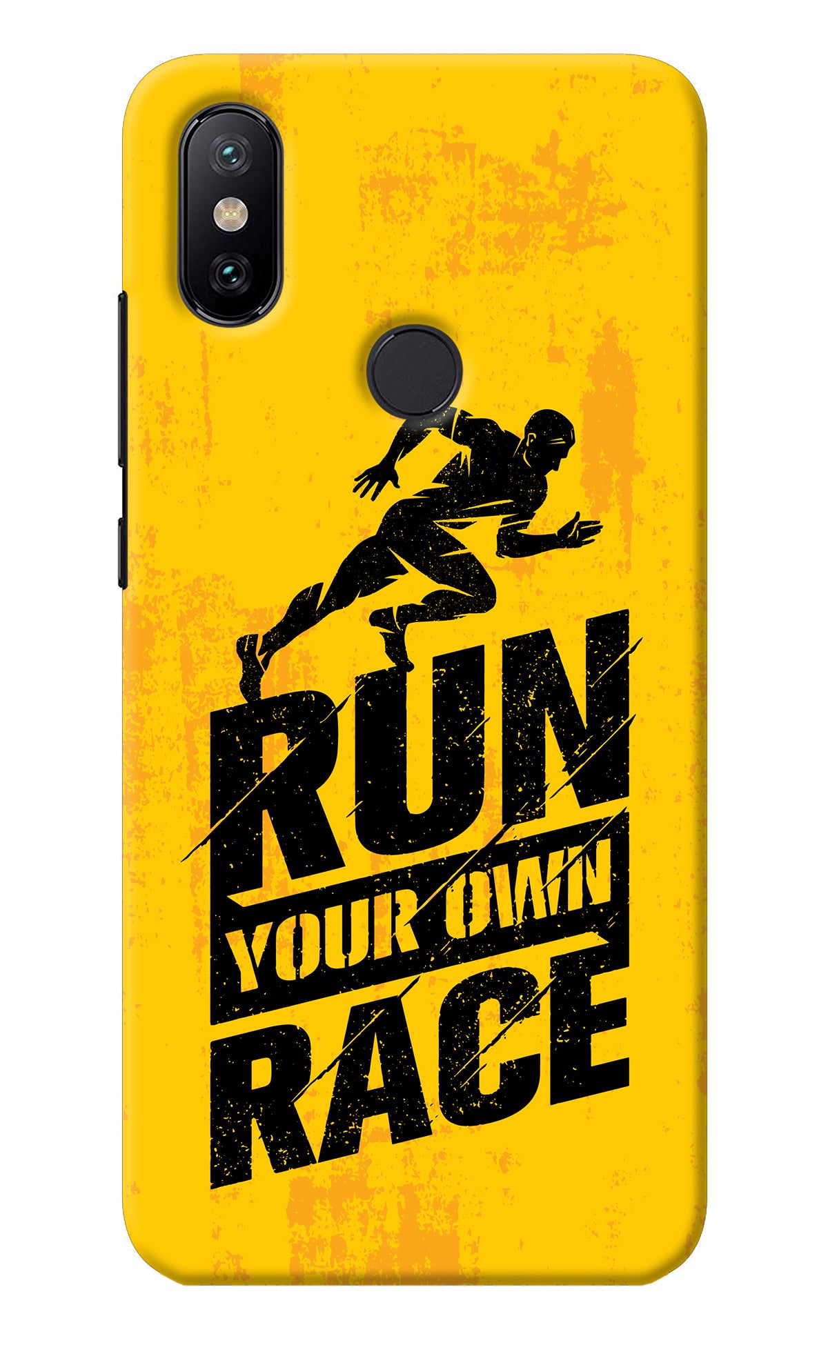 Run Your Own Race Mi A2 Back Cover