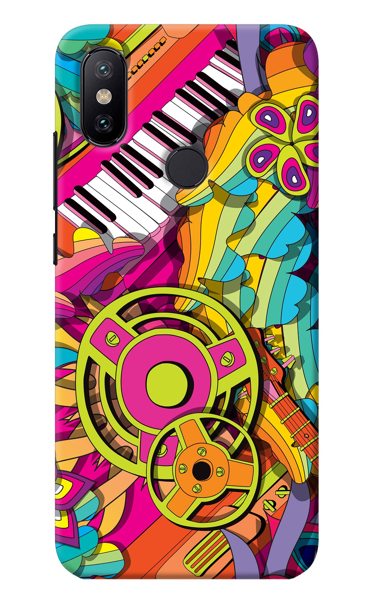 Music Doodle Mi A2 Back Cover