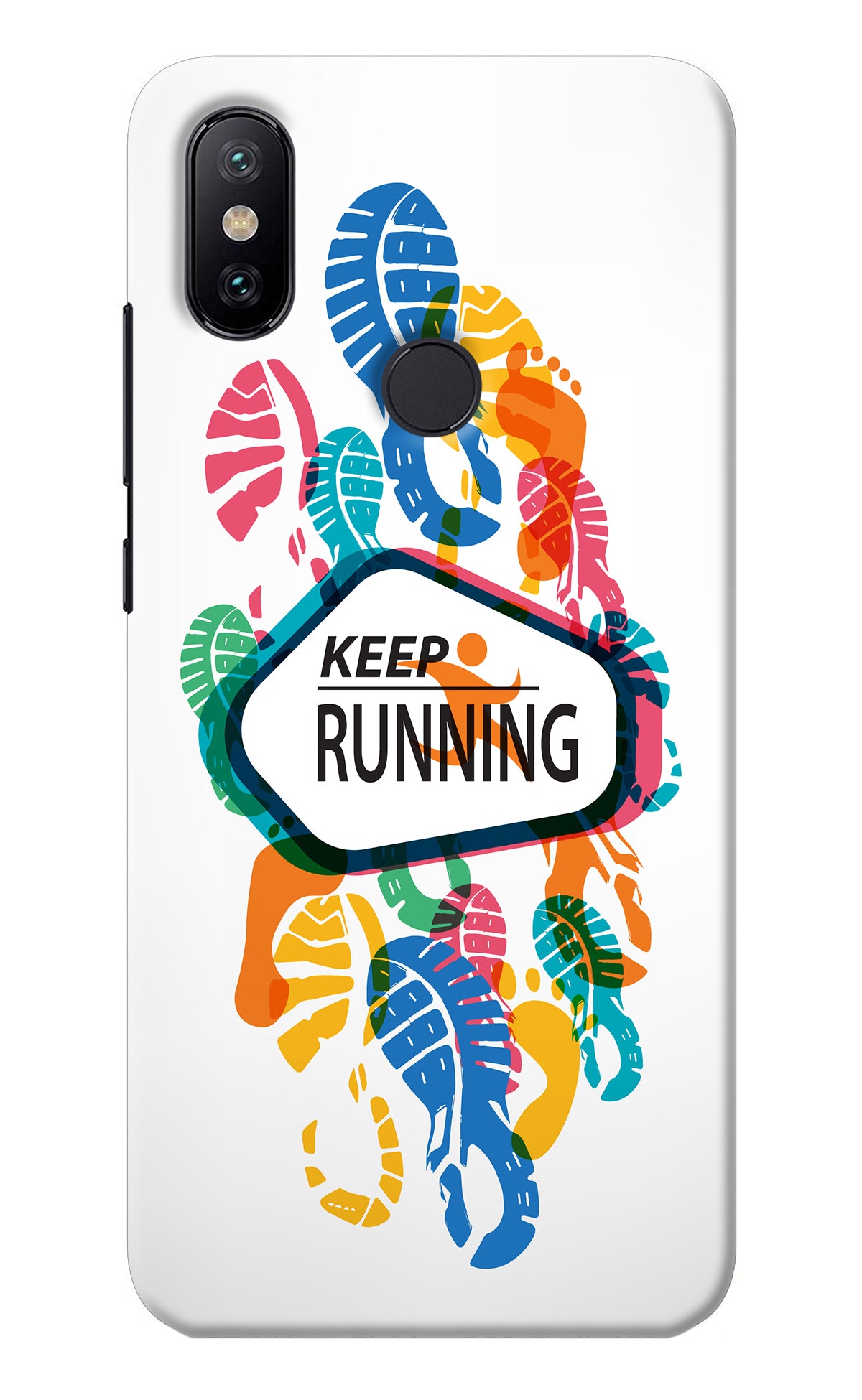 Keep Running Mi A2 Back Cover