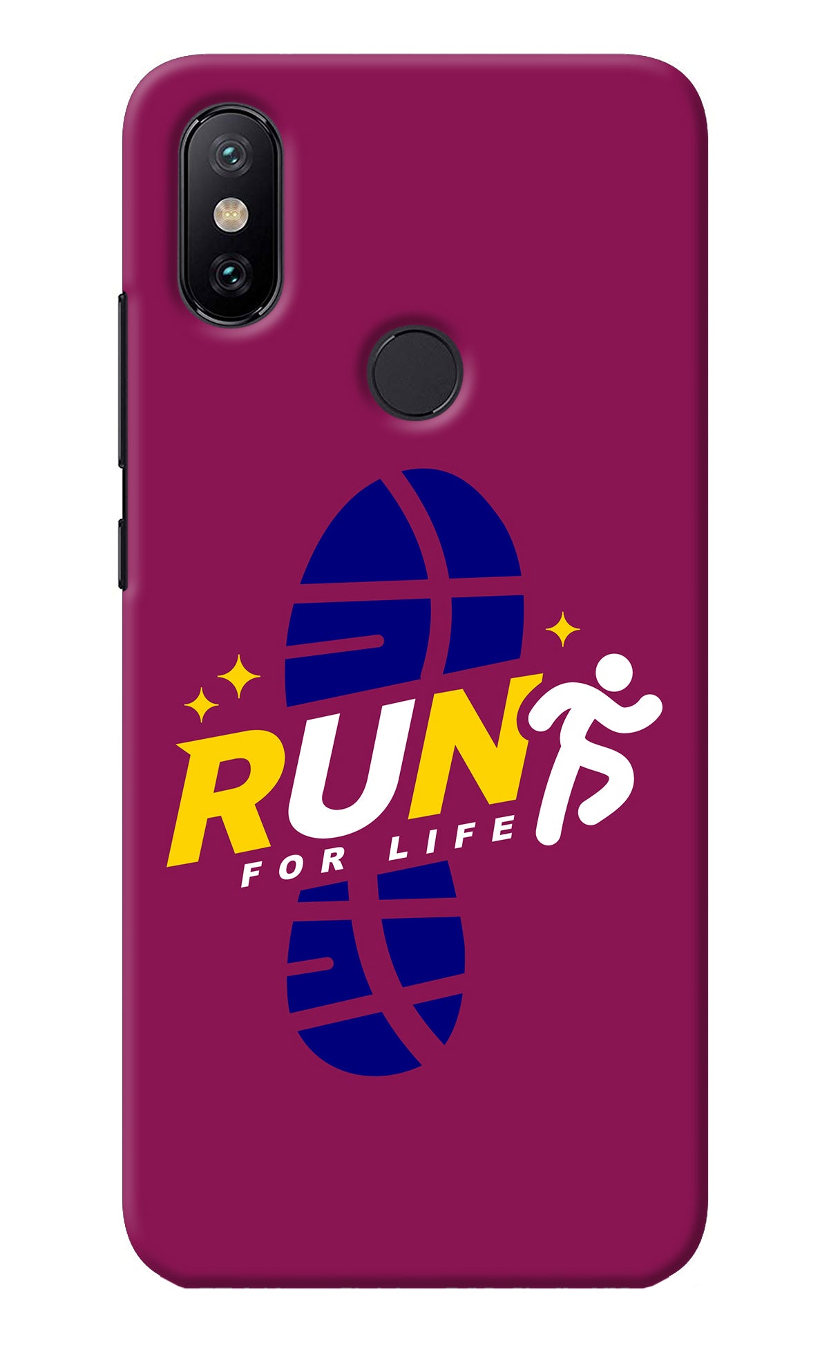 Run for Life Mi A2 Back Cover