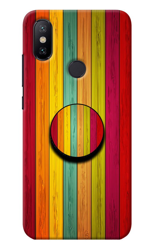 Multicolor Wooden Mi A2 Pop Case