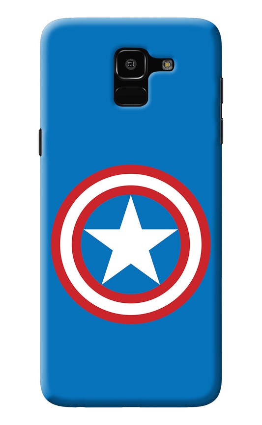 Captain America Logo Samsung J6 Back Cover