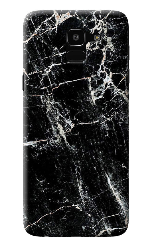 Black Marble Texture Samsung J6 Back Cover