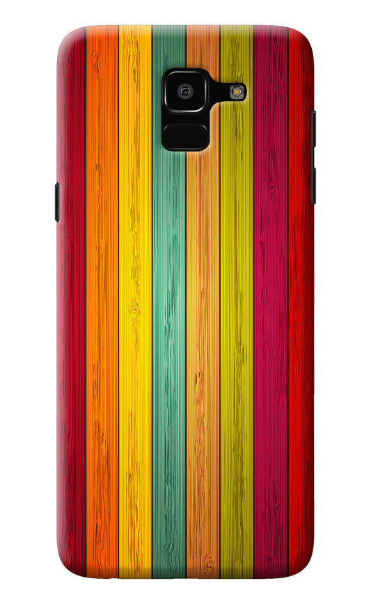 Multicolor Wooden Samsung J6 Back Cover