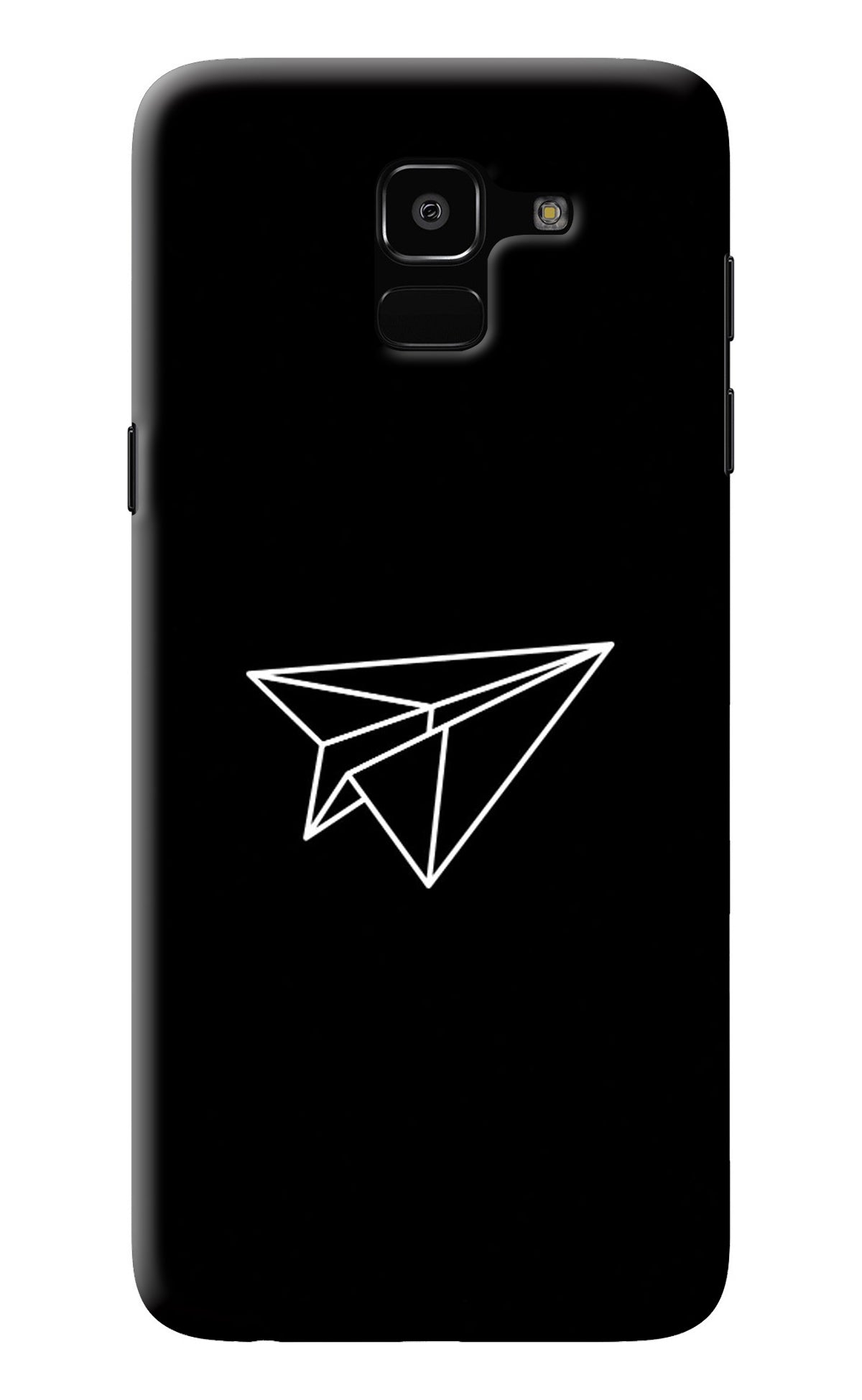 Paper Plane White Samsung J6 Back Cover