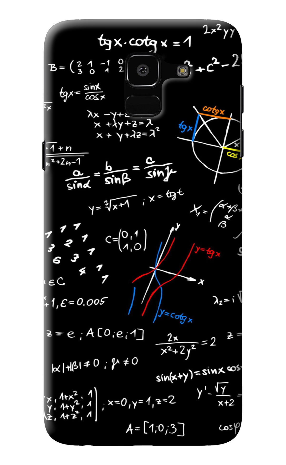 Mathematics Formula Samsung J6 Back Cover