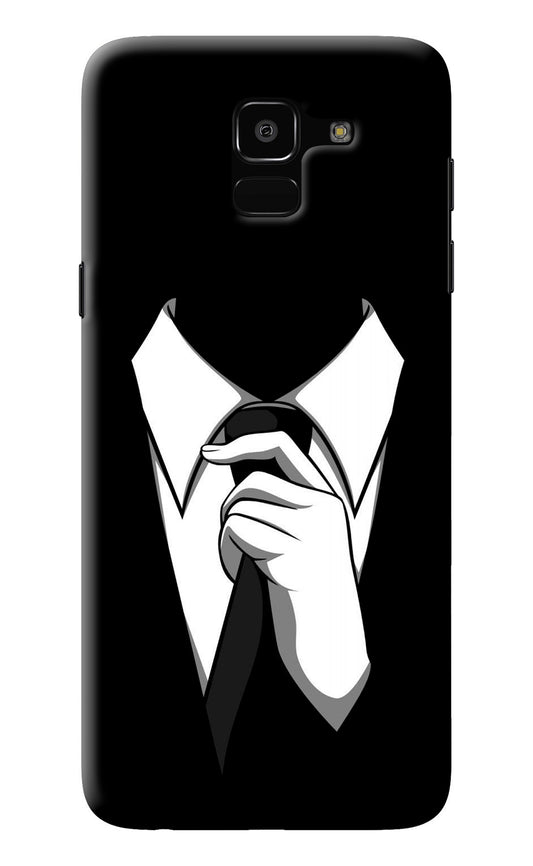 Black Tie Samsung J6 Back Cover