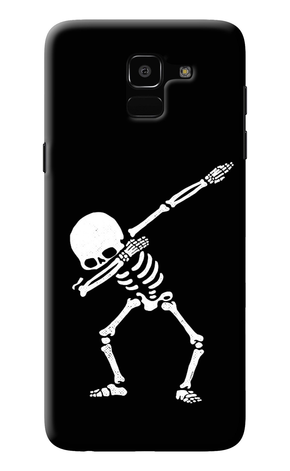 Dabbing Skeleton Art Samsung J6 Back Cover