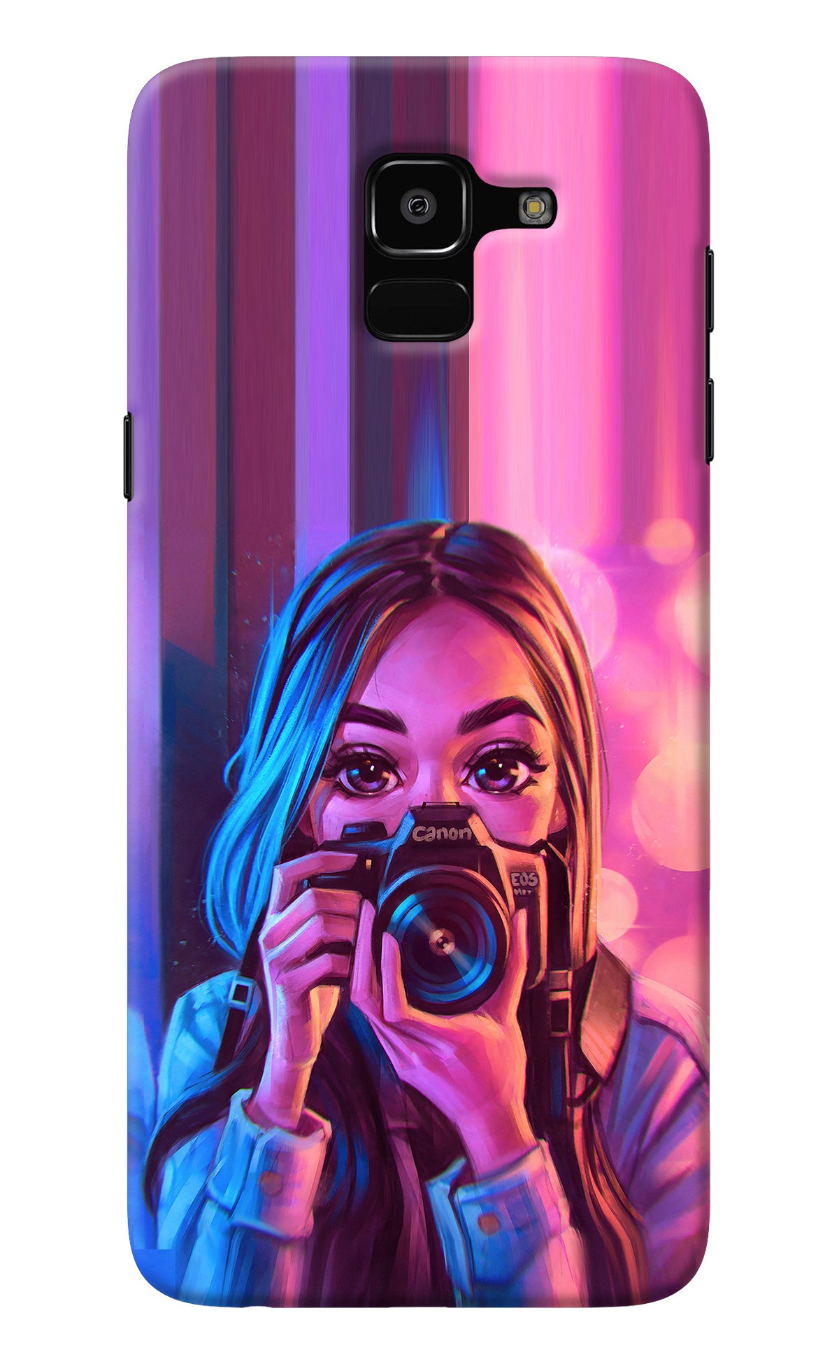 Girl Photographer Samsung J6 Back Cover