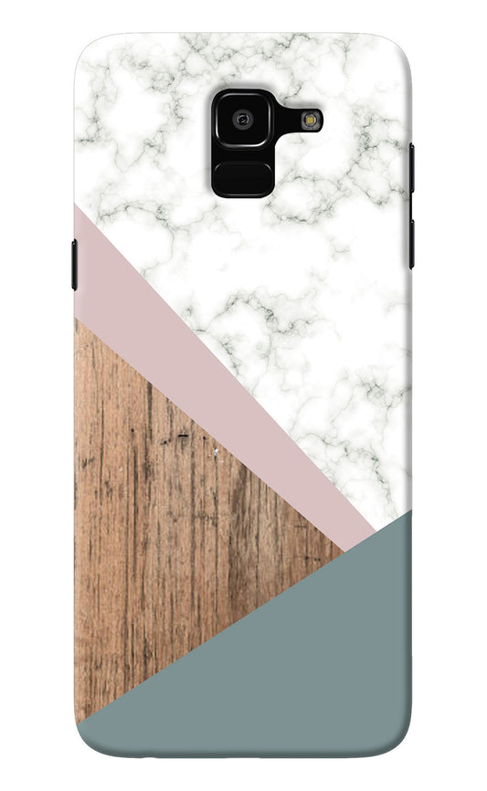 Marble wood Abstract Samsung J6 Back Cover