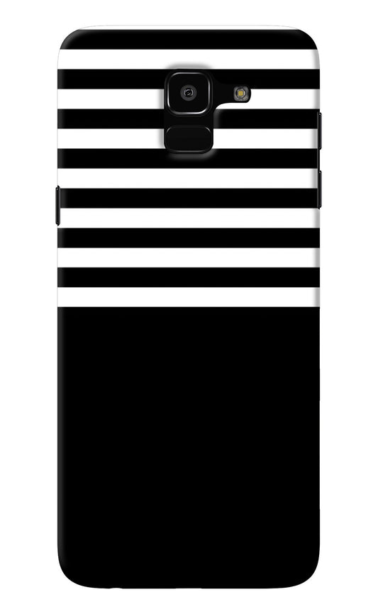 Black and White Print Samsung J6 Back Cover