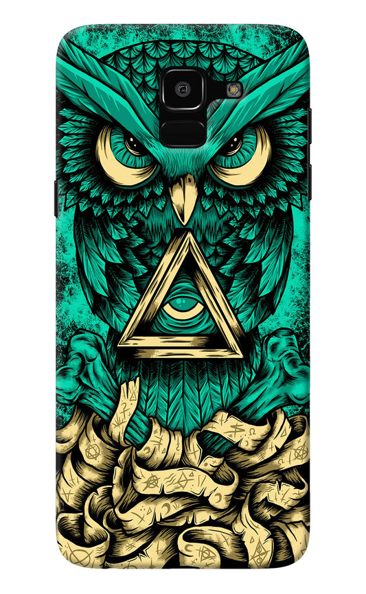 Green Owl Samsung J6 Back Cover