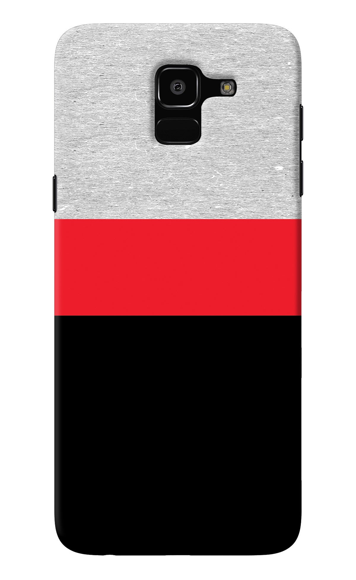 Tri Color Pattern Samsung J6 Back Cover