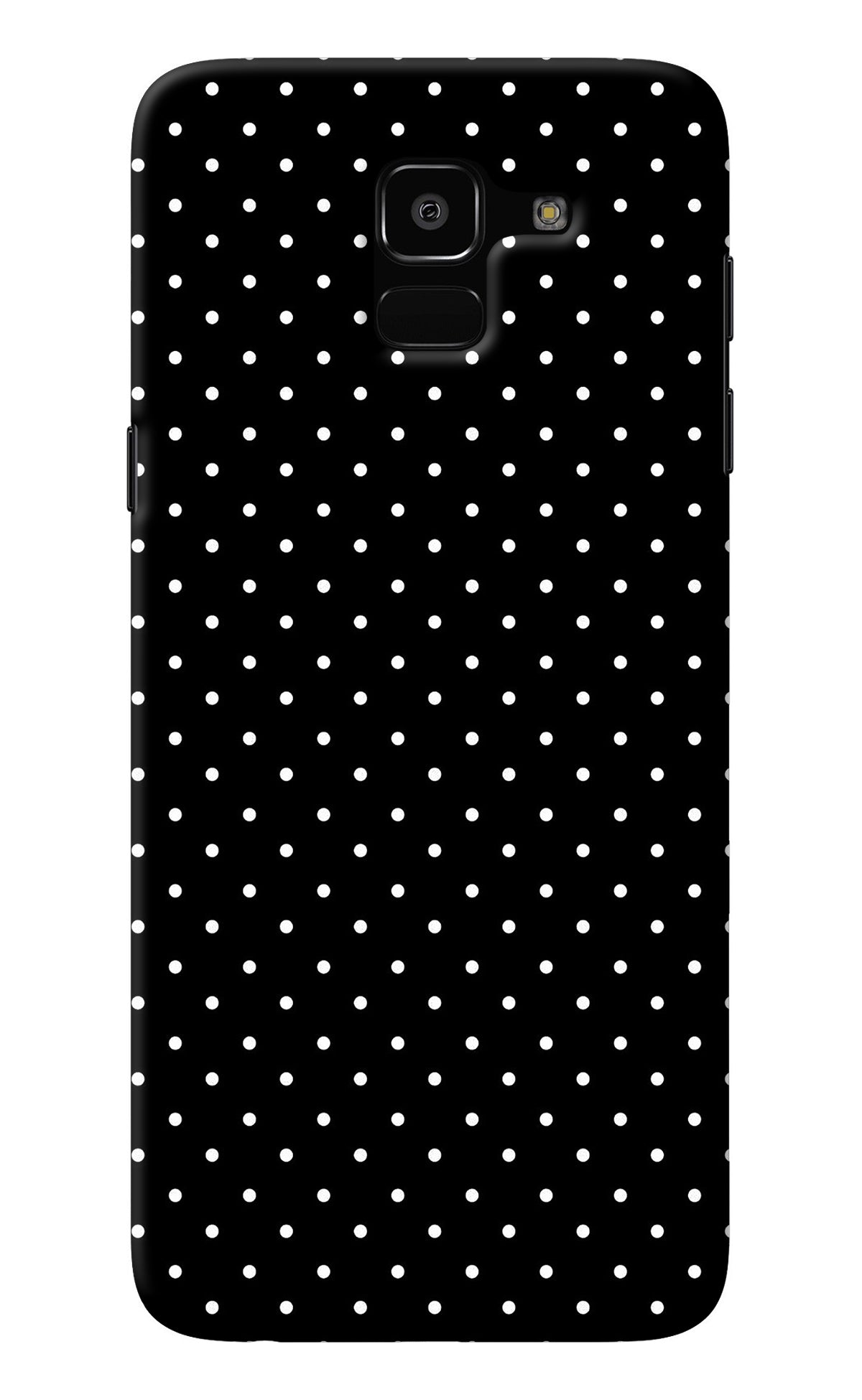 White Dots Samsung J6 Back Cover