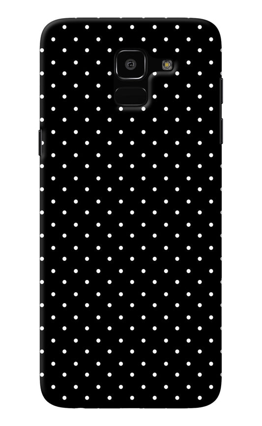 White Dots Samsung J6 Back Cover