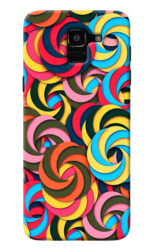 Spiral Pattern Samsung J6 Back Cover