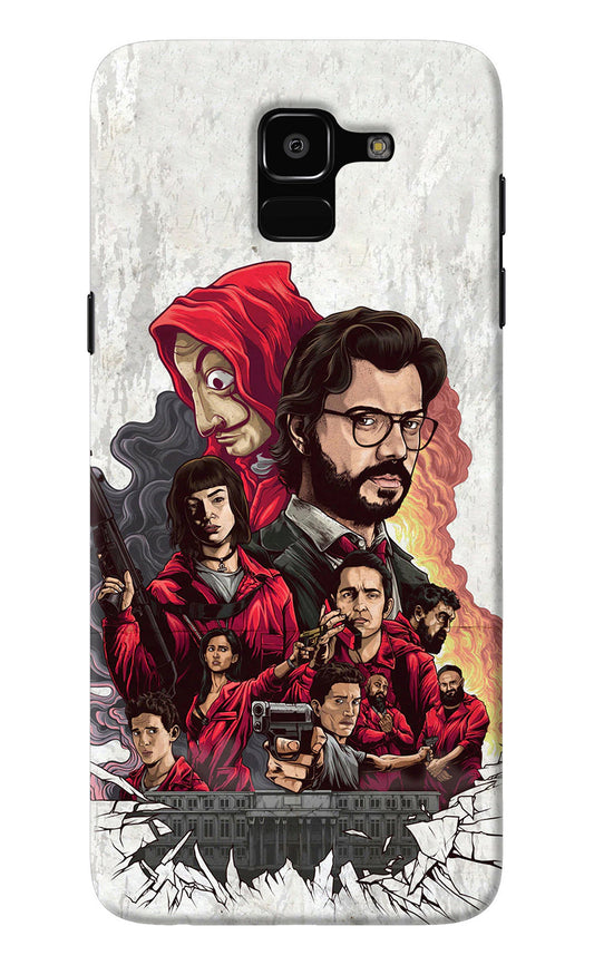 Money Heist Artwork Samsung J6 Back Cover