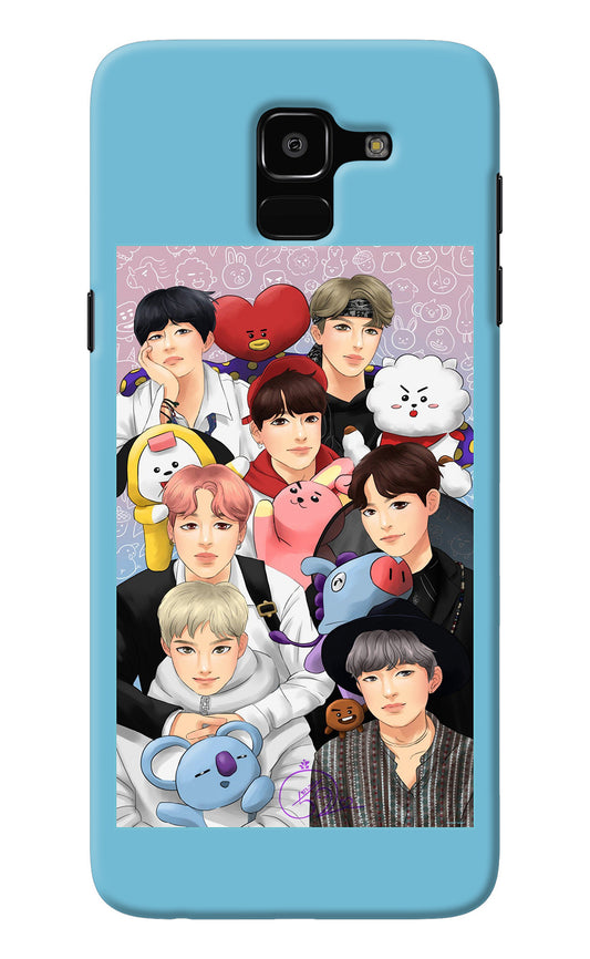 BTS with animals Samsung J6 Back Cover