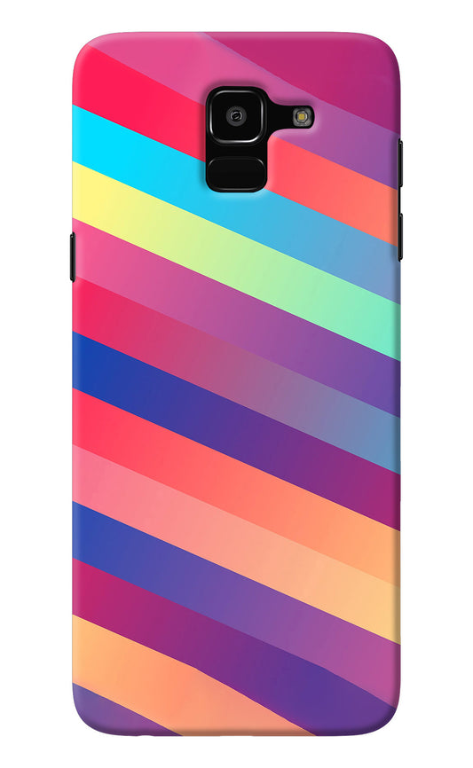 Stripes color Samsung J6 Back Cover