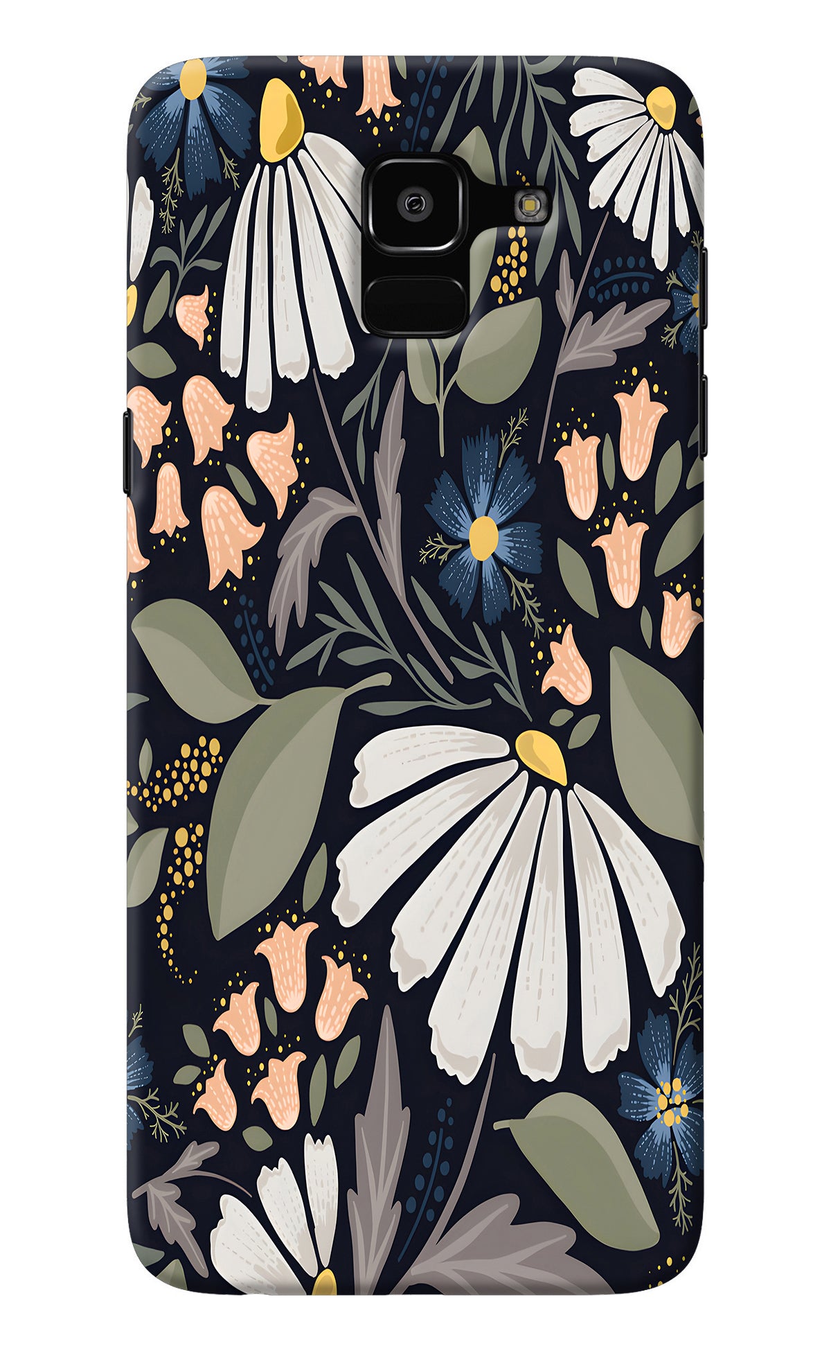 Flowers Art Samsung J6 Back Cover