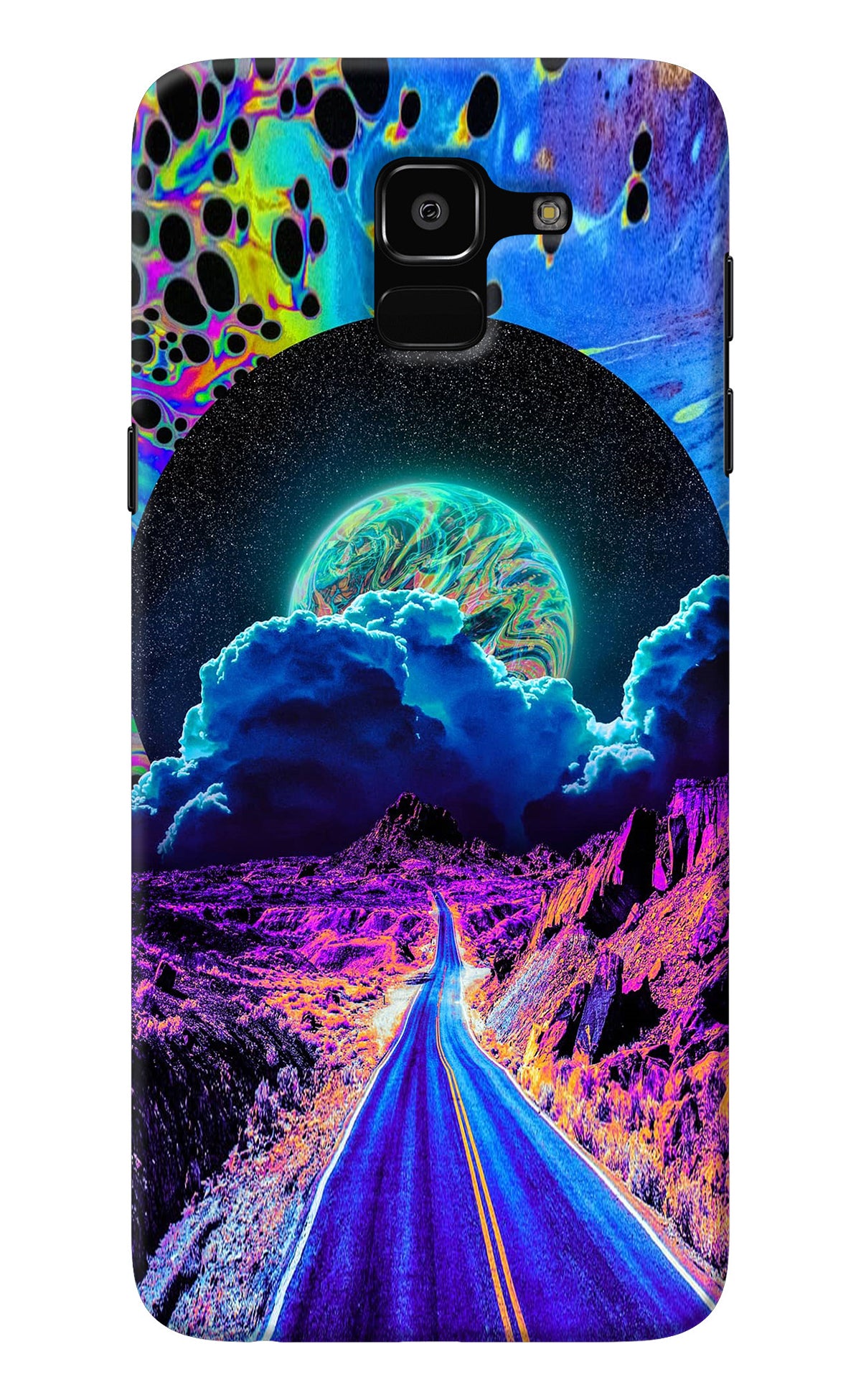 Psychedelic Painting Samsung J6 Back Cover