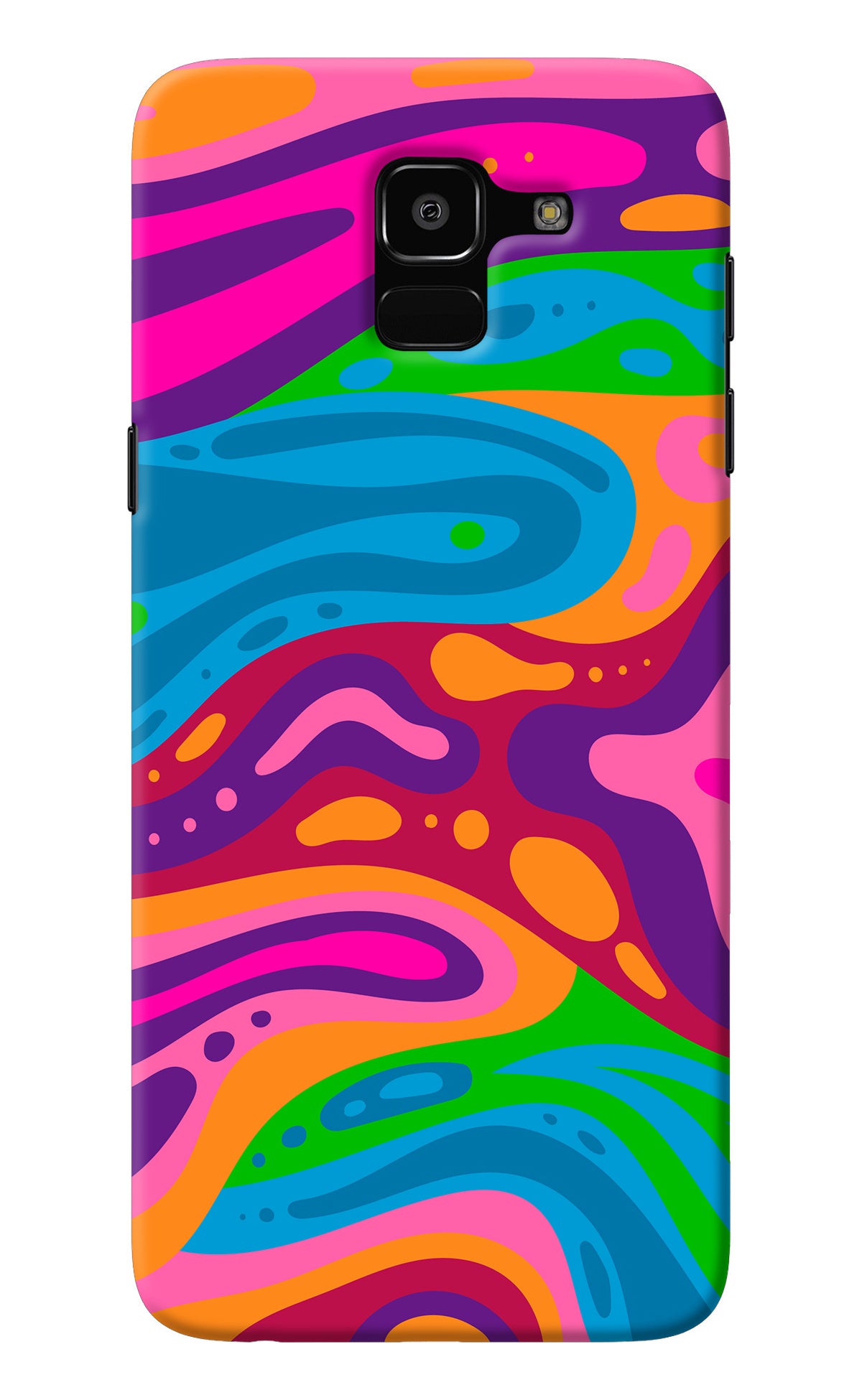 Trippy Pattern Samsung J6 Back Cover