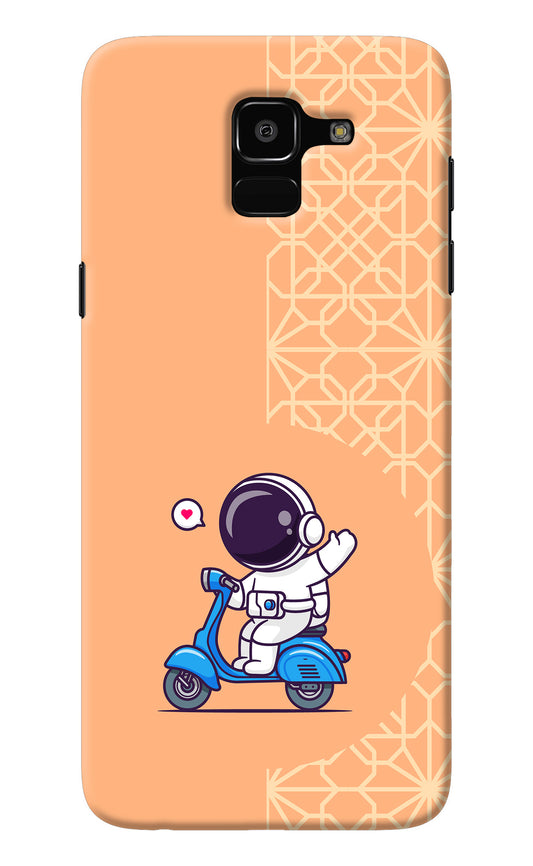 Cute Astronaut Riding Samsung J6 Back Cover