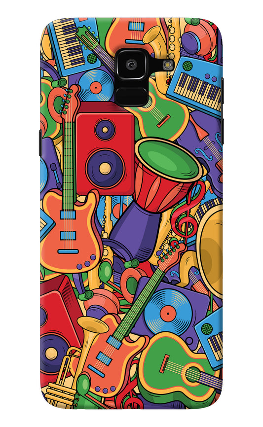 Music Instrument Doodle Samsung J6 Back Cover