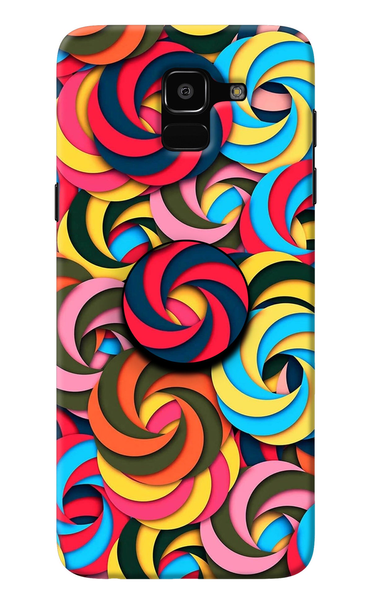 Spiral Pattern Samsung J6 Pop Case