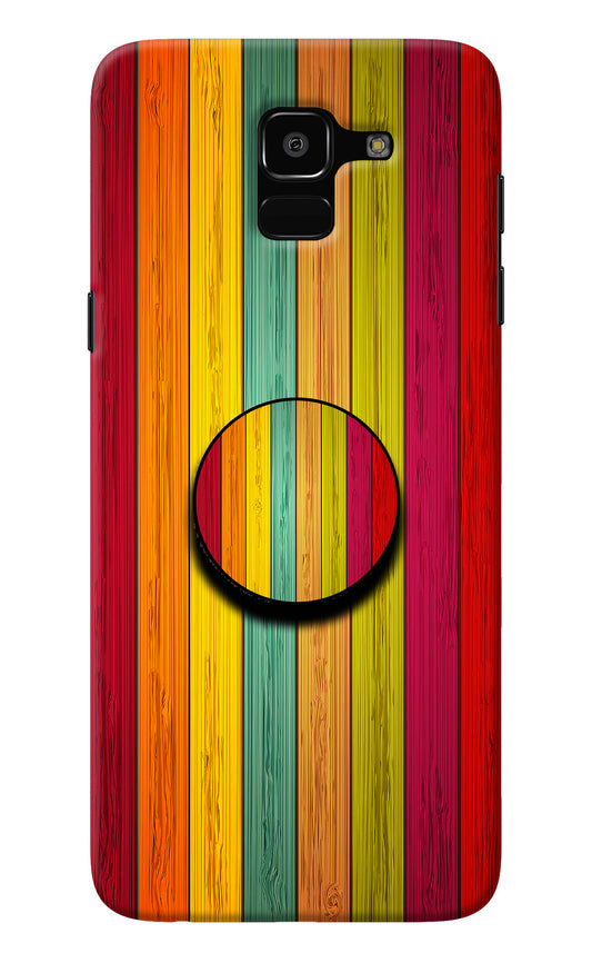Multicolor Wooden Samsung J6 Pop Case