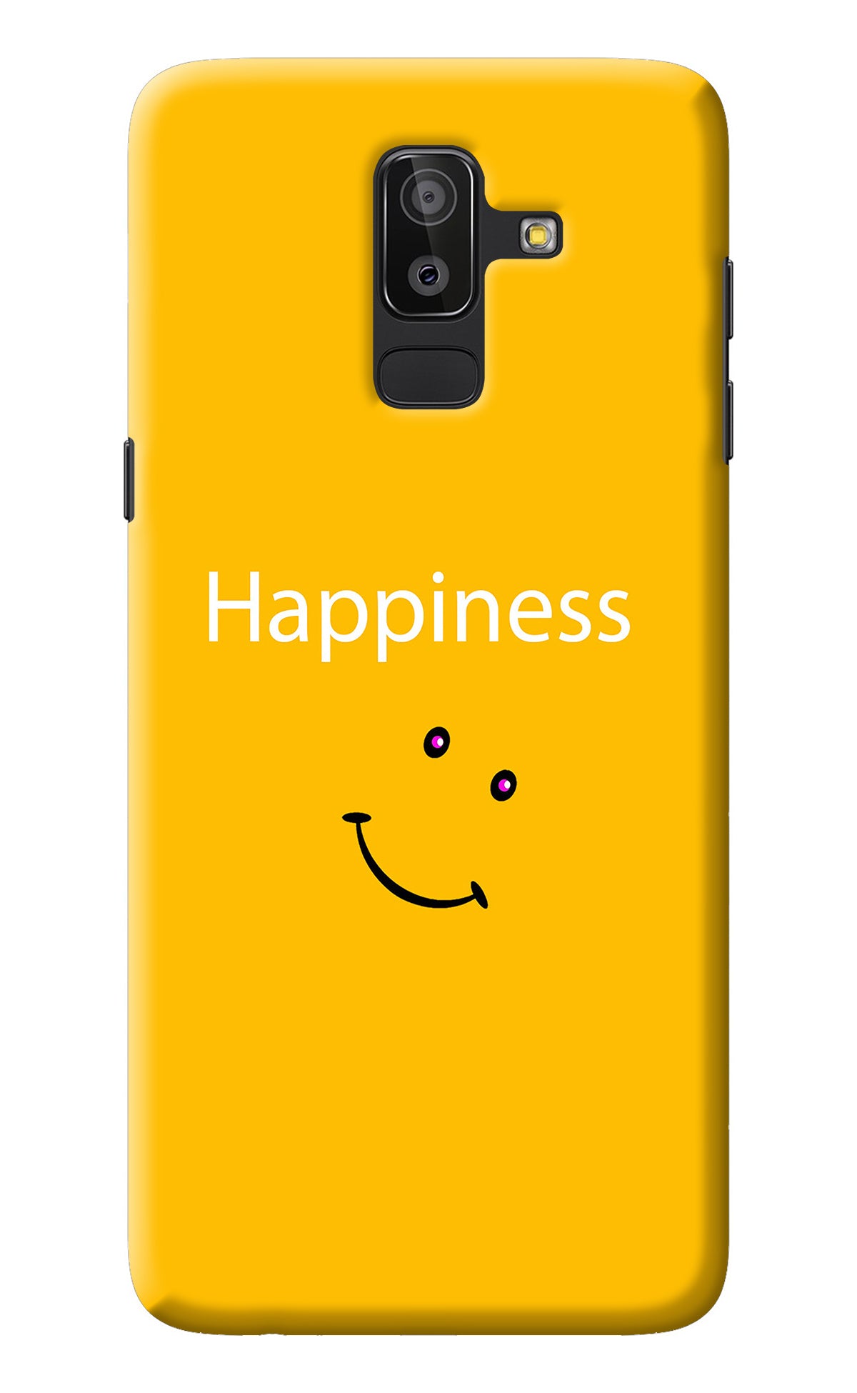 Happiness With Smiley Samsung J8 Back Cover