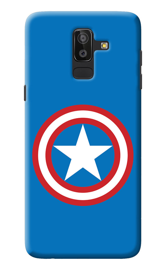 Captain America Logo Samsung J8 Back Cover