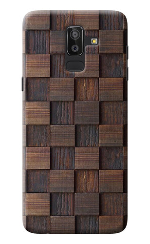 Wooden Cube Design Samsung J8 Back Cover