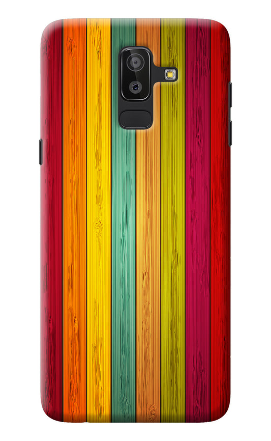 Multicolor Wooden Samsung J8 Back Cover