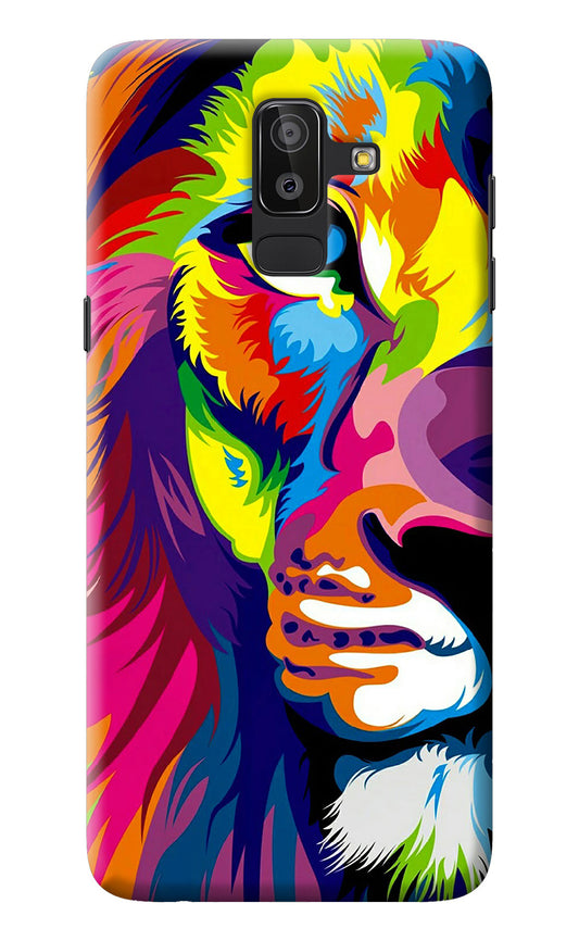 Lion Half Face Samsung J8 Back Cover