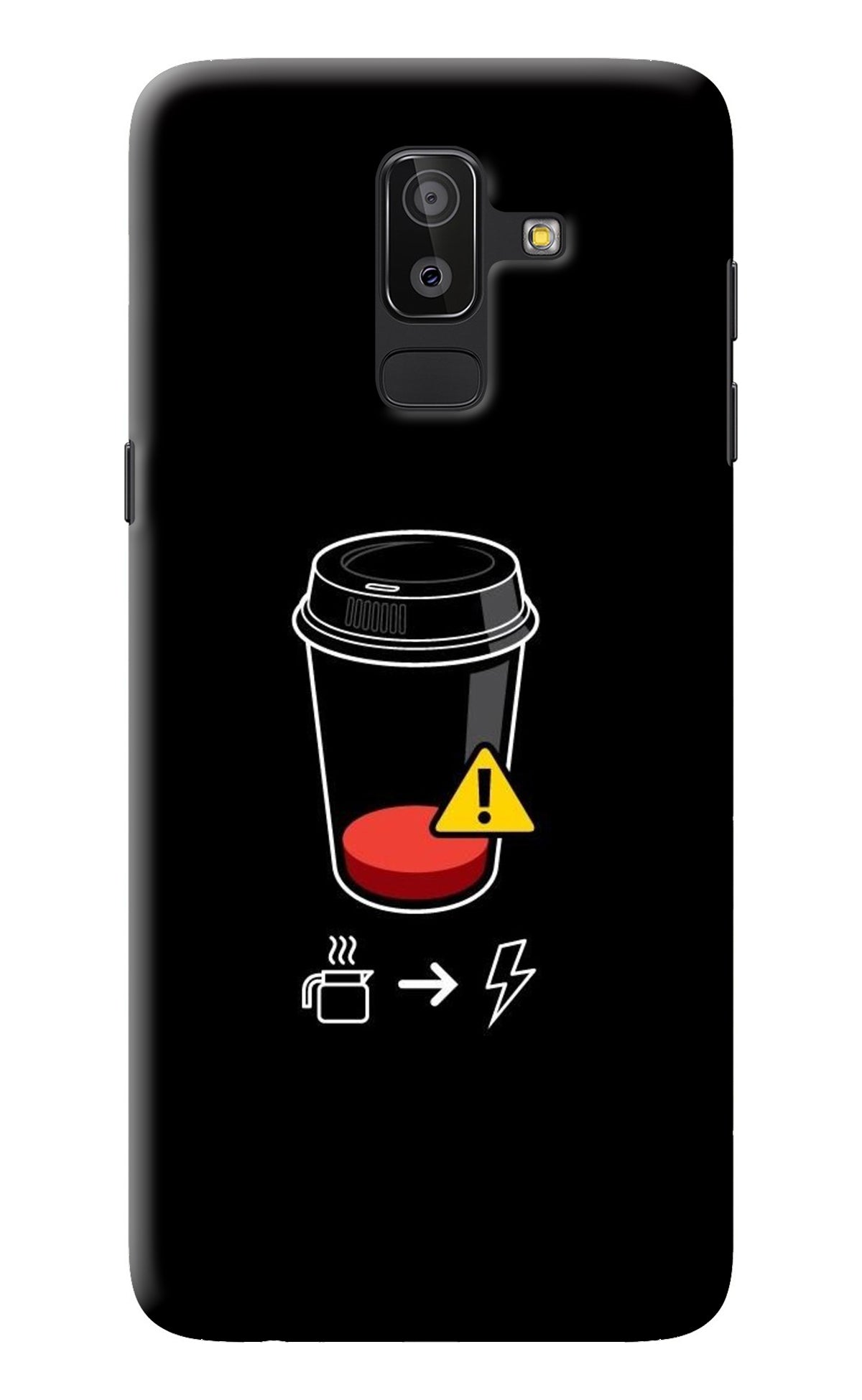 Coffee Samsung J8 Back Cover