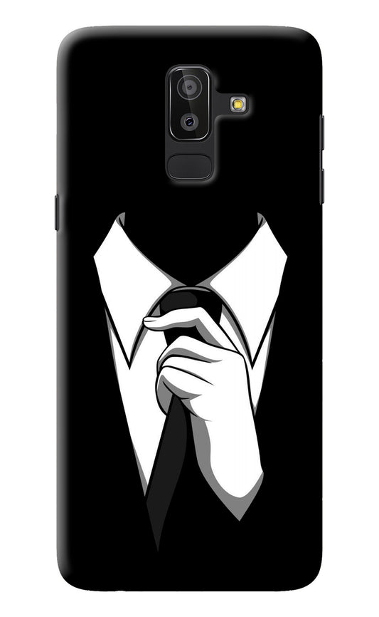 Black Tie Samsung J8 Back Cover