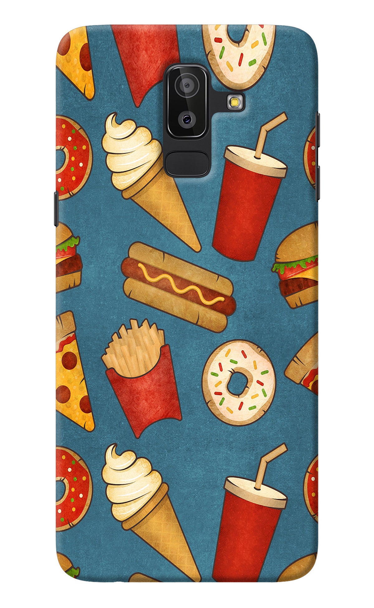 Foodie Samsung J8 Back Cover