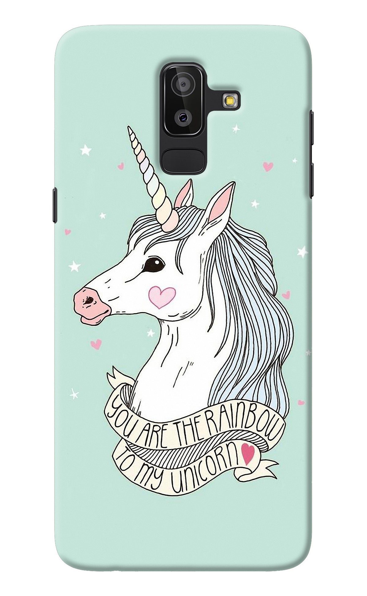 Unicorn Wallpaper Samsung J8 Back Cover