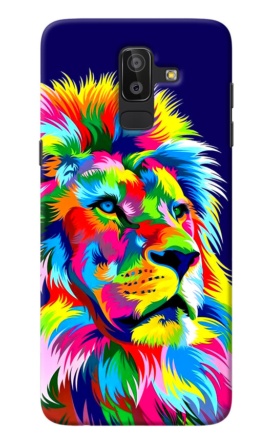 Vector Art Lion Samsung J8 Back Cover