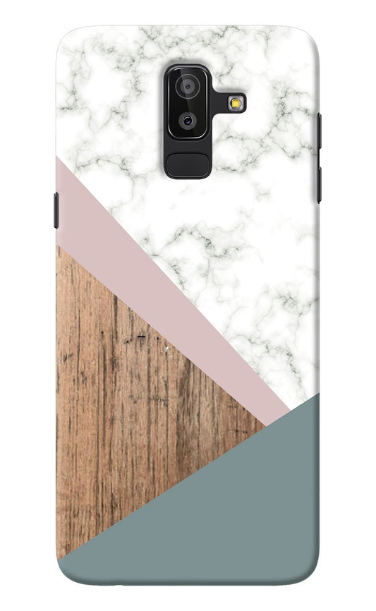 Marble wood Abstract Samsung J8 Back Cover